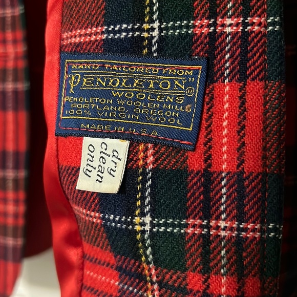 Pendleton Tartan Blazer Jacket Women Size Medium Relax Fit Plaid - Picture 2 of 15